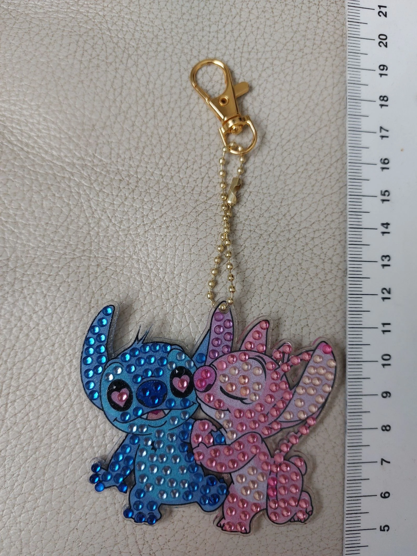 Llavero Pintura de Diamante Stitch & Angel – photo 2